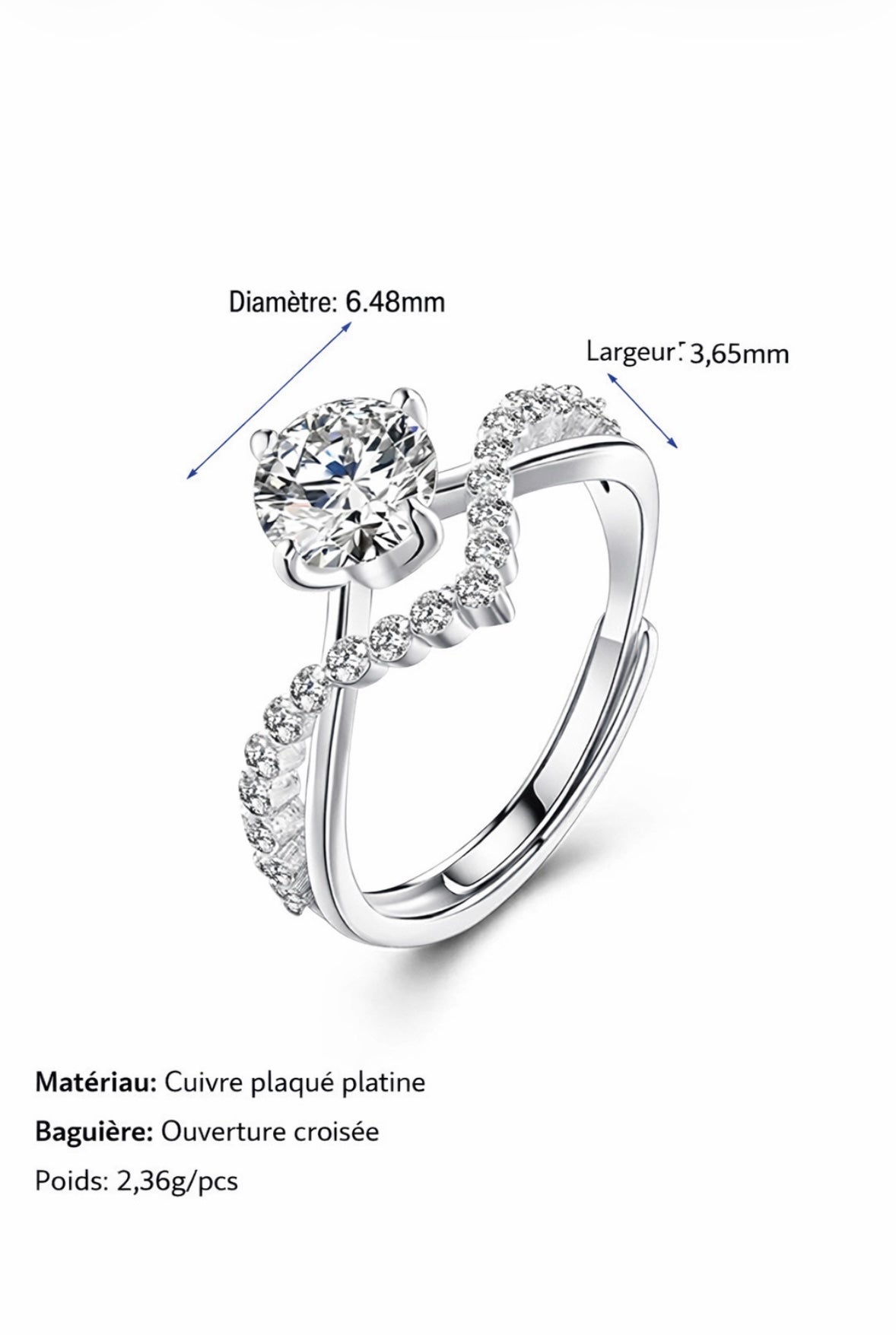 Bague LÙMÉA - V signature